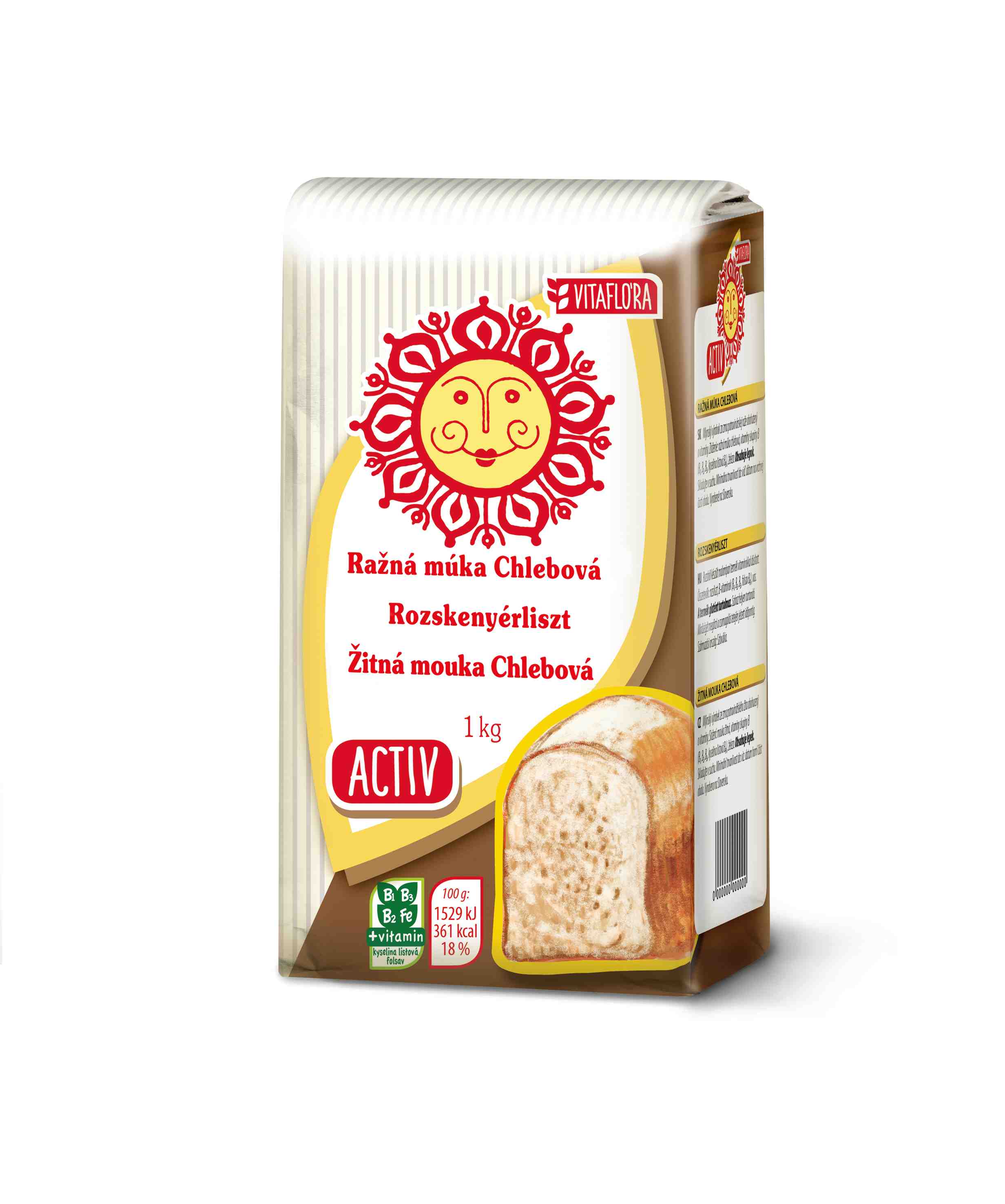 VITAFLÓRA ražná múka chlebová 1kg